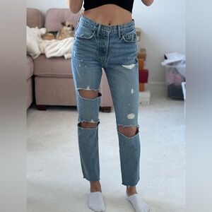 GRLFRND Light Blue Denim Jeans Karolina 26 revolve